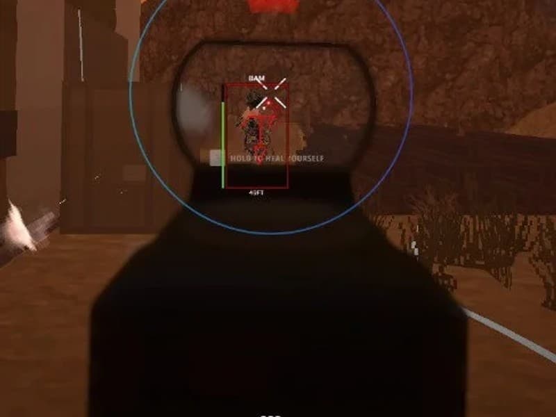 BattleBit cheat gameplay screenshot 1 — ESP overlay showing players and loot